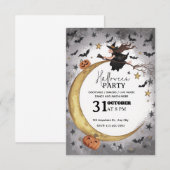 Invitation Whimsical Halloween Party - modifiable (Devant / Derrière)