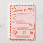 Invitation Whimsical Hand Draktail Bachelorette Party (Dos)