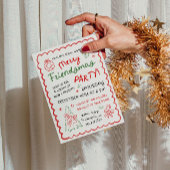 Invitation Whimsical Hand Drawn Friendsmas Christmas Party