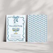 Invitation Whimsical Hand Drawn Hanukkah Holiday Party