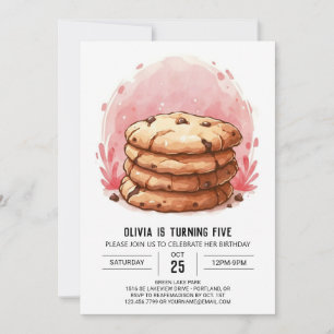 Invitation Whimsical Happy Cookies modifiables Anniversaire