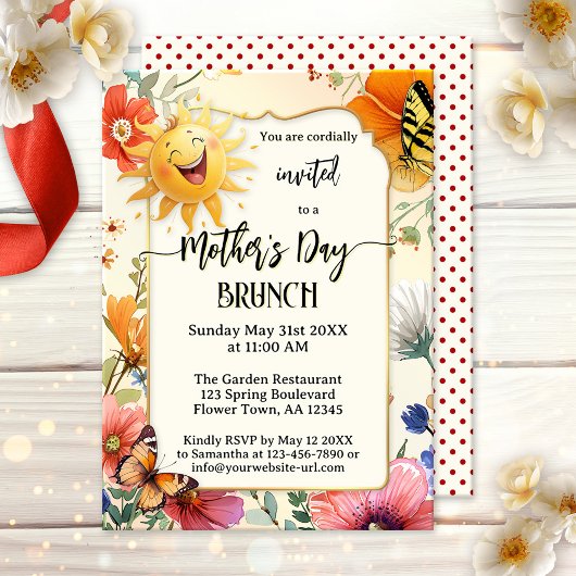 Invitation Whimsical Happy Mother's Day Brunch