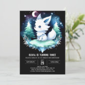 Invitation Whimsical Happy Wolf Anniversaire (Debout devant)