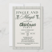 Invitation Whimsical Jingle and Mingle Christmas Party (Devant)