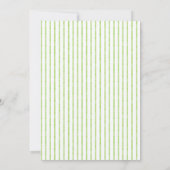 Invitation Whimsical Lime Watercolor Bow Stripe Bridal Shower (Dos)
