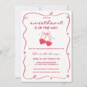 Invitation Whimsical Little Sweetheart Baby Shower (Devant)