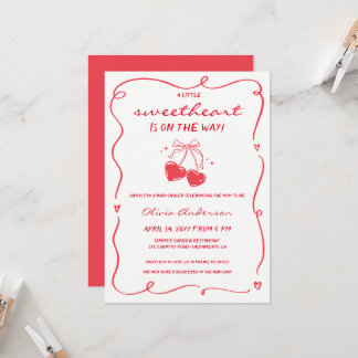 Invitation Whimsical Little Sweetheart Baby Shower