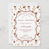 Invitation Whimsical Little Universe Baby Shower (Devant)