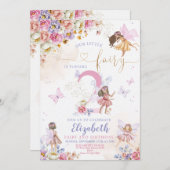 Invitation Whimsical Magical Floral Anniversaire (Devant / Derrière)