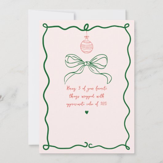 Invitation Whimsical Main dessinée Favorite Things Échange De (Dos)