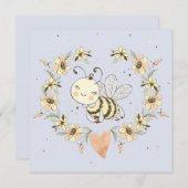 Invitation Whimsical Maman To Be Boy Baby shower (Devant / Derrière)