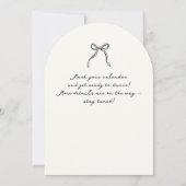 Invitation Whimsical, mariage dessiné à la main sauvegarder l (Dos)