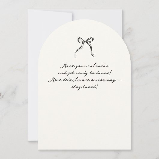 Invitation Whimsical, mariage dessiné à la main sauvegarder l (Dos)