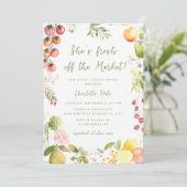 Invitation Whimsical Market Farmers Bridal Shower (Debout devant)