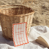 Invitation Whimsical Modern Rose & Red Wedding Enregistrer la