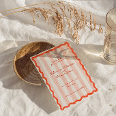 Invitation Whimsical Modern Rose & Red Wedding Enregistrer la