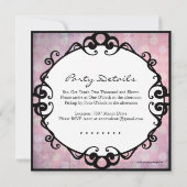 Invitation Whimsical & moderne Anniversaire (Dos)