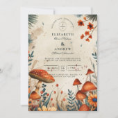 Invitation Whimsical Mushroom Forest Wedding (Devant)