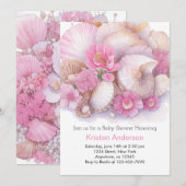 Invitation Whimsical Ocean Boho Bliss Girl Baby shower (Devant / Derrière)