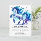 Invitation Whimsical Online Cheval Anniversaire (Debout devant)