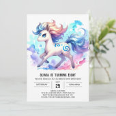 Invitation Whimsical Online Cheval Anniversaire (Debout devant)