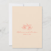 Invitation Whimsical Painted Pinstripes Wedding QR Code (Dos)