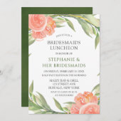 Invitation Whimsical Peachy Peonies Bridesservations Déjeuner (Devant / Derrière)