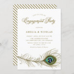 Invitation Whimsical Peacock Feather Engagement Party<br><div class="desc">Invités Invitations à votre événement avec cette invitation personnalisée à la fête de fiançailles. Il présente une illustration de paon fantaisiste. Personnalisez en ajoutant vos détails. Cette invitation à la soirée d'engagement paon est parfaite pour tous les thèmes d'événements ou de saison.</div>