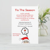 Invitation Whimsical Père Noël Holiday Cocktail Pa (Debout devant)