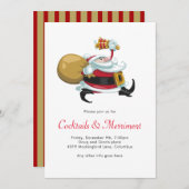 Invitation Whimsical Père Noël Holiday Party (Devant / Derrière)