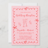 Invitation Whimsical Photo Wedding Reception (Devant)