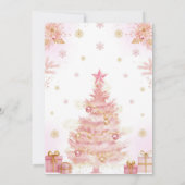 Invitation Whimsical Pink Brown Bows Ballerina Birthday (Dos)