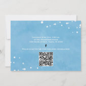 Invitation Whimsical Pool Party Sharks QR Code Social Media (Dos)