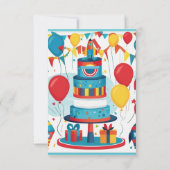 Invitation Whimsical pour les garçons (Dos)