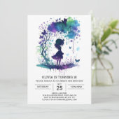 Invitation Whimsical Princess Fairycore Anniversaire Joie (Debout devant)