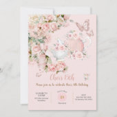 Invitation Whimsical Princess Fairytale Castle Rose Anniversa (Devant)