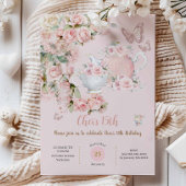 Invitation Whimsical Princess Fairytale Castle Rose Anniversa