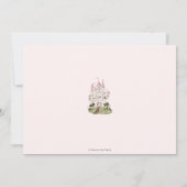 Invitation Whimsical Princess Fairytale Castle Rose Anniversa (Dos)