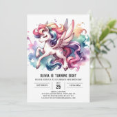 Invitation Whimsical Printable Horse Anniversaire (Debout devant)