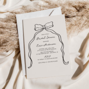 Invitation Whimsical Quirky manuscrit Fête des mariées de la 