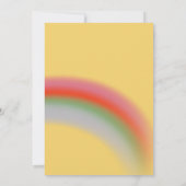 Invitation Whimsical Rainbow Hot Air Balloon Anniversaire de (Dos)