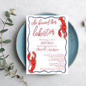 Invitation Whimsical Red Elle A Trouvé Sa Fête des mariées De