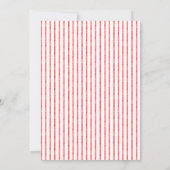 Invitation Whimsical Red Watercolor Bow Stripe Bridal Shower (Dos)