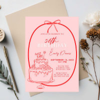 Whimsical Retro Border 50e fête d'anniversaire