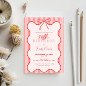 Invitation Whimsical Retro Border 50e fête d'anniversaire