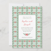 Invitation Whimsical Retro | Mariage de Noël (Devant)