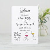 Invitation Whimsical Romance Mariage (Debout devant)