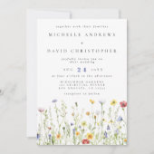 Invitation Whimsical Rustic Fleur sauvage Mariage (Devant)