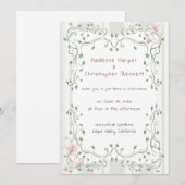 Invitation Whimsical Sage Greenery Garden Wedding (Devant / Derrière)