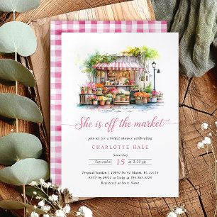 Invitation Whimsical She's Fresh off the Market Fête des mari